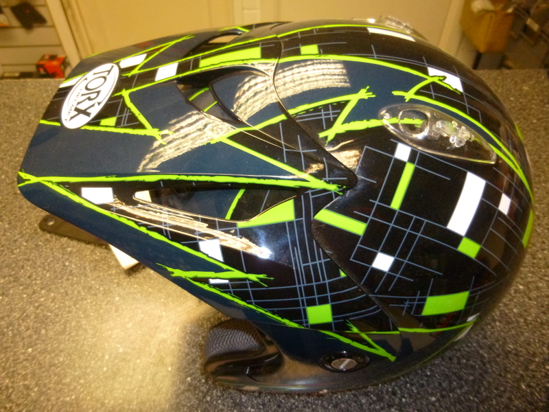 Thumbnail of TORX DOUG Black/Green Trials Helmet